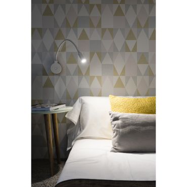 Faro Pixie - applique murale avec interrupteur - 8 x 3 x 39 cm - 2W LED inclus - blanc mat
