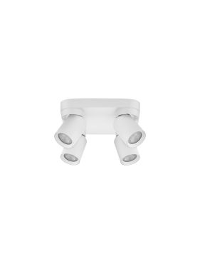 Nova Luce Amecy - spot en saillie 4L - 22 x 12,5 x 22 cm - blanc sablé