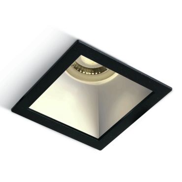 ONE Light Chill Out - spot encastrable - 84 x 84 mm, 76 x 76 mm format encastrable - noir et blanc