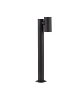 Nova Luce Pec - lampe de jardin - Ø 16 x 70 cm - 8W LED inclus - IP65 - noir sablé