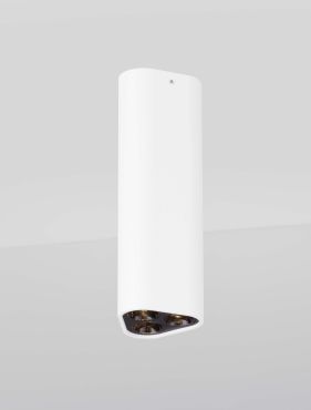 Nova Luce Etho - plafonnier - 5 x 15 x 5 cm - 6W LED inclus - blanc sablé et noir