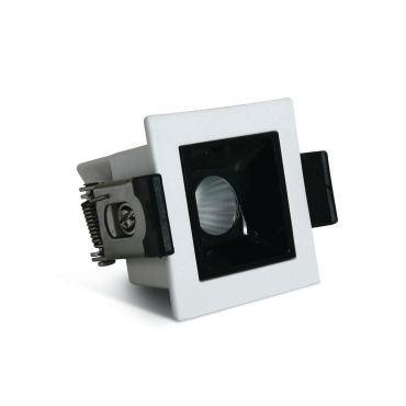 ONE Light Shop Square Boxes - spot encastré - 45 x 45 mm, 36 x 36 mm format encastré - 2W LED dimmable inclus - blanc