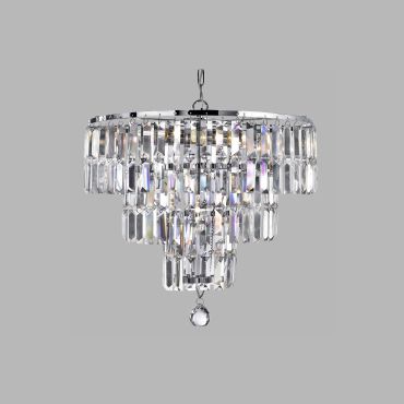 Searchlight Empire - lustre - Ø 48 x 97 cm - chrome