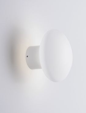 Nova Luce Onut - applique murale - Ø 12 x 9,5 cm - 10W LED inclus - blanc