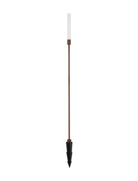 Nova Luce Slot - lampe de jardin - Ø 2,5 x 100 cm - 4W LED inclus - IP65 - corten