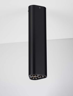 Nova Luce Etho - plafonnier - 5 x 20 x 5 cm - 6W LED inclus - noir sablé