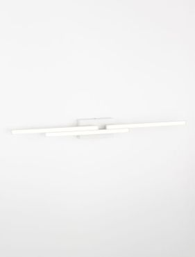 Nova Luce Chart - applique murale - 9 x 10 x 96,5 cm - LED 31W inclus - IP44 - blanc sable