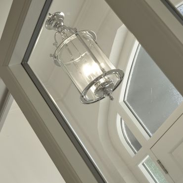 Searchlight lanternes - lustre - Ø 25 x 155 cm - chrome