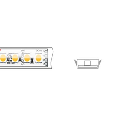 KLUS Bande LED - largeur 1 cm, longueur 500 cm - 24Vdc - 12W LED par mètre - 120 LED par mètre - IP65 - RGB