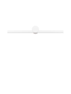 Nova Luce Breggo - applique murale - 61 x 7,5 x 10 cm - 12W LED inclus - IP54 - blanc sablé