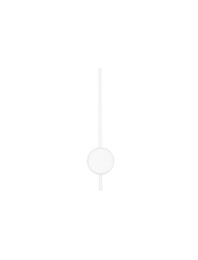 Nova Luce Clock - applique murale - 13,6 x 6,5 x 61 cm - 18W LED inclus - blanc sable