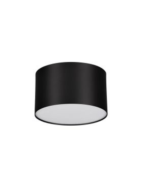 Nova Luce Marsa - plafonnier - Ø 11 x 6,5 cm - 10W LED inclus - noir sablé