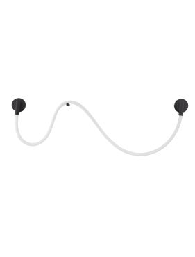 Nova Luce Ilane - applique murale - 170 x 27 x 7,5 cm - 14W LED inclus - noir sablé et blanc