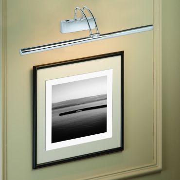 Searchlight LED Picture Lights - applique murale avec interrupteur - 68 x 11,5 cm - 13W LED inclus - chrome