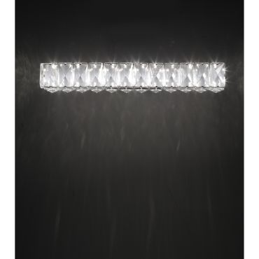 Nova Luce Corona - applique murale - 40 x 7 x 7 cm - 8W LED inclus - chrome