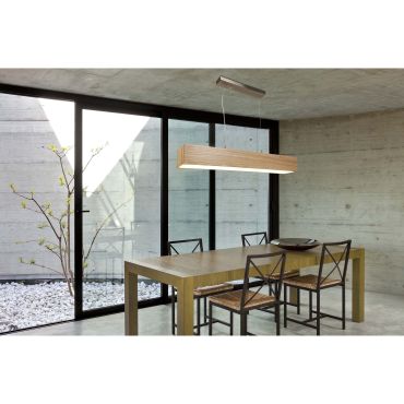 Searchlight Ash - lampe suspendue - 115 x 12 x 160 cm - 20W LED inclus - brun clair