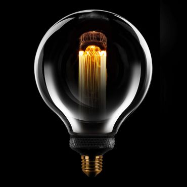 ETH Globe LED Filament - Ø 12,5 cm - E27 - 3 niveaux de gradation - 5W - 1800K - fumé et transparent