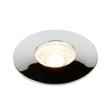 Searchlight Flush - set de 3 - Ø 100 mm, Ø 68 mm encastré - 3 x 4W LED inclus - chrome