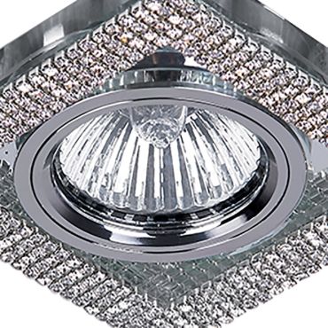 Elmark CR-776 - spot encastrable - Ø 90 mm, Ø60 mm encastrable - chrome et argent