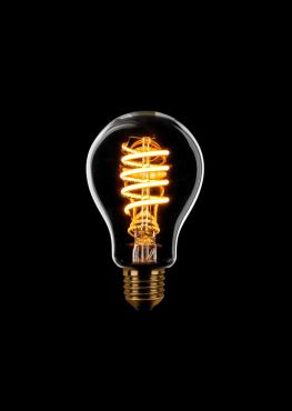 ETH Standard Spiral LED Filament - E27 - 7W - 3 niveaux de gradation - 2200K - or