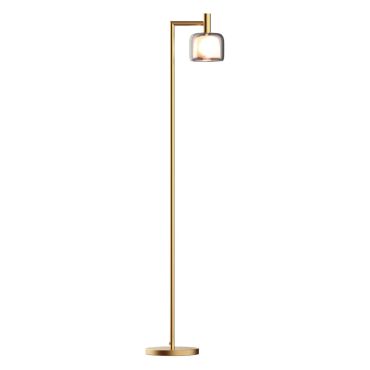VK lighting Nala - lampadaire - Ø 22 x 139,6 cm - laiton mat