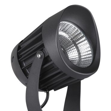 Nova Luce North - spot au sol - Ø 12 x 18 cm - 20W LED inclus - IP65 - noir