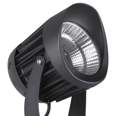 Nova Luce North - spot au sol - Ø 9 x 9,5 cm - 10W LED inclus - IP65 - noir