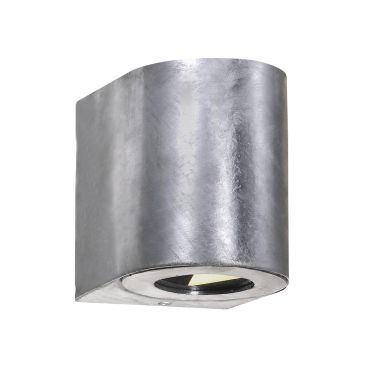 Nordlux Canto 2 - Applique d'extérieur - 8,7 x 10,4 cm - 2 x 5W LED inclus - IP44 - métal galvanisé