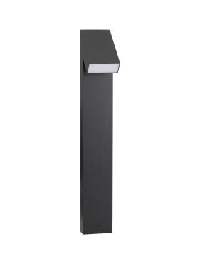 Nova Luce Brigitta - lampe de jardin - 12 x 80 x 15,5 cm - 6W LED inclus - IP65 - noir sablé