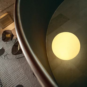 New Garden Buly 60 - boule lumineuse avec câble - Ø 60 x 55 cm - 7W LED inclus - citron vert translucide
