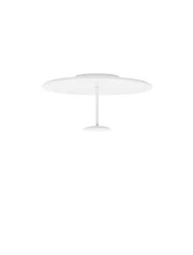 Nova Luce Nima - plafonnier - Ø 45 x 23 cm - 15W dimmable LED inclus - blanc sablé