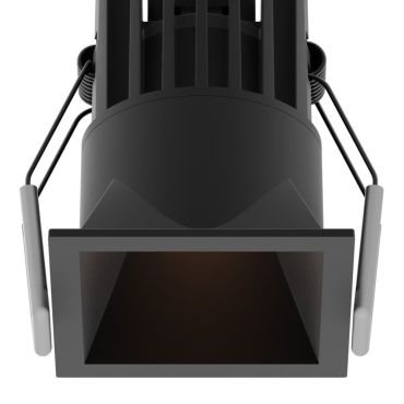 Nova Luce Bree - spot à encastrer - 56 x 56 mm, 50 x 50 mm à encastrer - 7W LED inclus - IP32 - noir