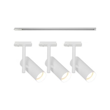 Nordlux Jerome Link 3-Kit + 1M Rail - spot sur rail GU10 - Ø16 x 18 cm - blanc