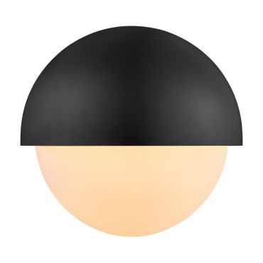 Nordlux Scorpius Round - applique murale extérieure - 20 x 18 cm - IP44 - noir
