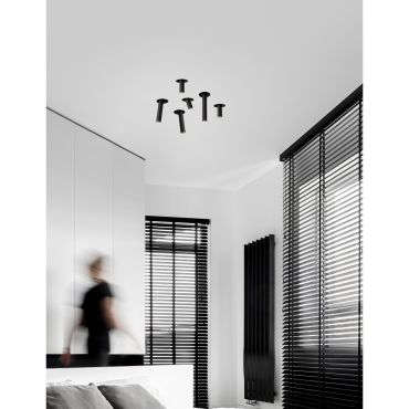 Nova Luce Ovo - spot à encastrer - Ø 26 mm, Ø 75 mm à encastrer - 9W LED inclus - noir