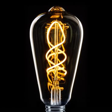 ETH Sensor LED Edison ST64 Spiral - E27 - 4W - transparent