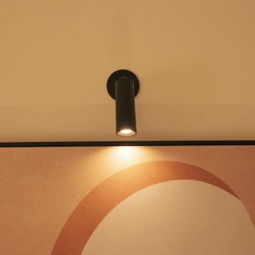 New Garden Roll 4 - spot de surface rechargeable - Ø4 x 12 cm - 3W LED dimmable inclus - noir