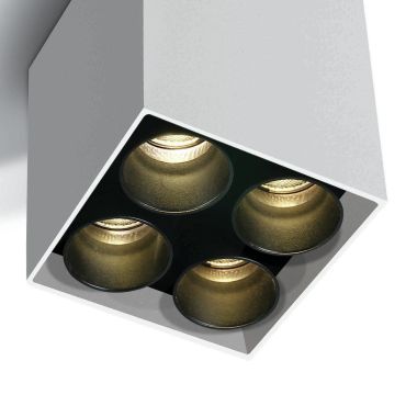 ONE Light Dark Light Tubes de plafond - plafonnier - 6,4 x 6,4 x 8,4 cm - 10W LED inclus - blanc