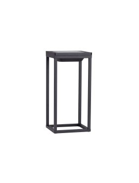 Nova Luce Tegolo - lampe de table portable à énergie solaire avec port USB - 15,1 x 39,2 x 16,6 cm - 2W LED inclus -  IP54 - anthracite foncé