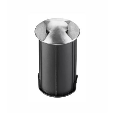 Nova Luce Bang - spot au sol pour l'extérieur - Ø 42 mm, 37 mm encastrable - 1W LED inclus - IP67 - nickel satiné