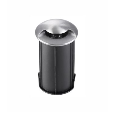 Nova Luce Bang - spot au sol pour l'extérieur - Ø 42 mm, 37 mm encastrable - 1W LED inclus - IP67 - nickel satiné