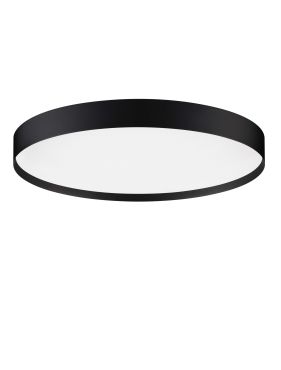 Nova Luce Roi - plafonnier - Ø 50 x 8,5 cm - 48W dimmable LED inclus - noir sablé