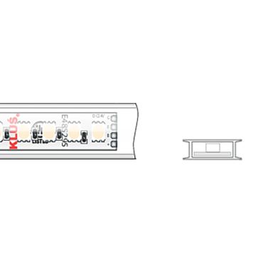 KLUS Bande LED - largeur 1,67 cm, longueur 500 cm - 24Vdc - 19,2W LED par mètre - 120 LED par mètre - IP65 - RGB
