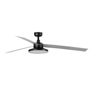 Faro Cruiser Tak 3 XL - ventilateur de plafond avec lumière - Ø 160 cm - noir mat et aluminium - 2700K