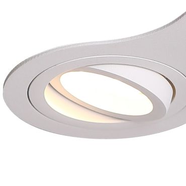 Maxlight Signal II - spot encastré - 170 x 90 mm, Ø 2 x 75 mm encastré - blanc