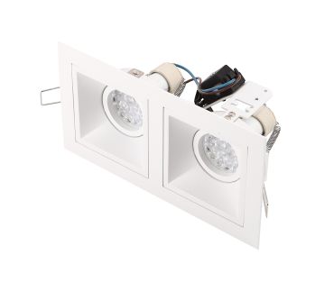 Maxlight Hit - spot encastré 2L - 215 x 115 mm, 195 x 95 mm format encastré - blanc