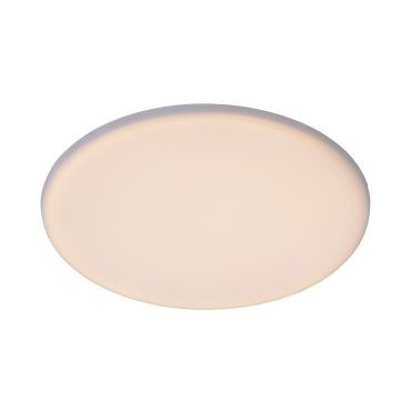 Lucide Ceres-LED - plafonnier de salle de bains - Ø 21,5 x 5 cm - 30W LED dimmable inclus - IP44 - blanc