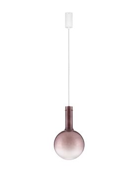 Nova Luce Nostos - lampe suspendue - Ø 25 x 170 cm - 6W dimmable LED inclus - brun et or