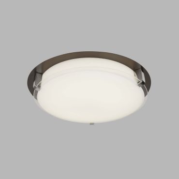 Searchlight Edinburgh - plafonnier - Ø 36 x 8 cm - 18W LED inclus - brun