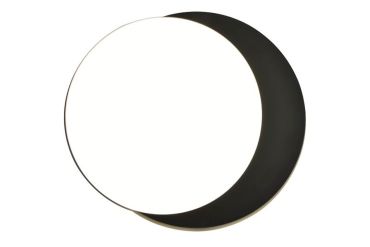Lutec Goleta - plafonnier d'extérieur - Ø 30 x 6,3 cm - 24,3W LED dimmable inclus - 3000K à 5000K - IP54 - noir mat